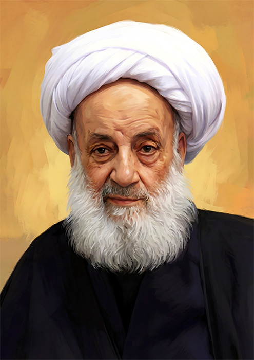 تصویرسازی چهره شیخ احمد مجتهدی تهرانی